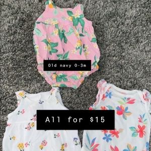 All three are old navy or gap baby in EUC